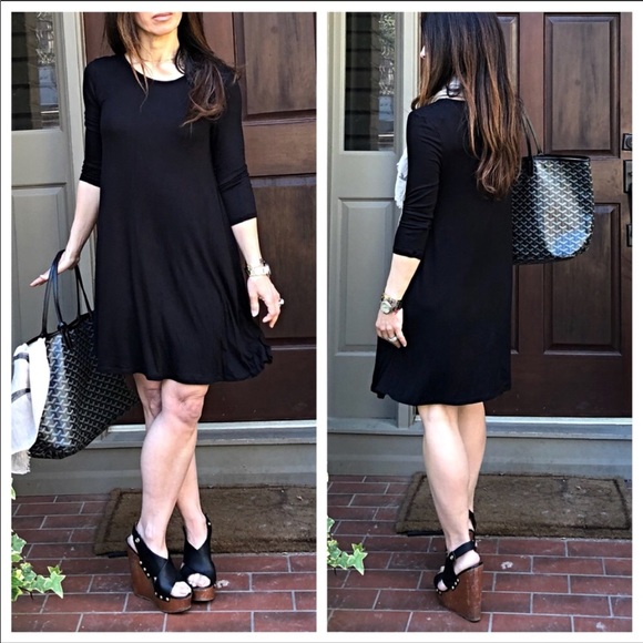 ✨LAST ONE✨Black swing dress - Picture 6 of 8